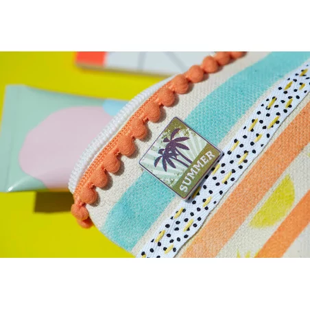 Tuto - Customisation de sacs de vacances - Le sac en toile - La pochette