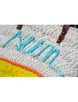 IDEES CREATIVES : Tuto - Customisation de sacs de vacances - Le sac en osier - Le sac " sun "