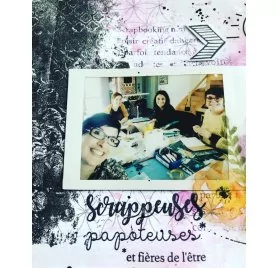 Tuto : Réaliser une page avec les tampons transparents A Toi de MISS CREA, par Julie A