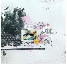 IDEES CREATIVES : Tuto : Réaliser une page avec les tampons transparents A Toi de MISS CREA, par Julie A