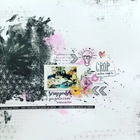 IDEES CREATIVES : Tuto : Réaliser une page avec les tampons transparents A Toi de MISS CREA, par Julie A