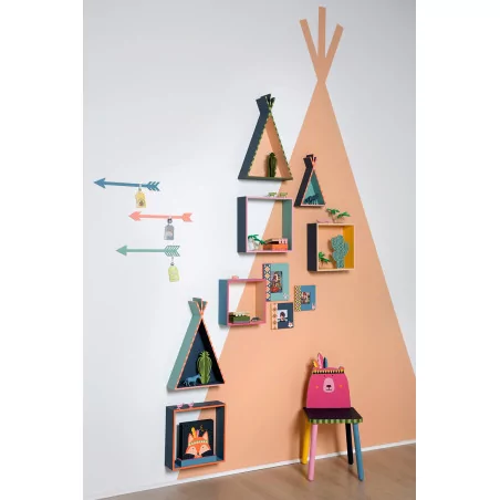 Tuto - Une chambre d'enfant - Les tipis muraux