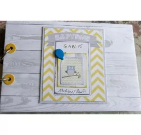 IDEES CREATIVES : Tuto : Personnaliser un livre d'or pour un Baptême, par Sheepette