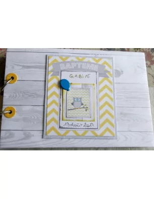 IDEES CREATIVES : Tuto : Personnaliser un livre d'or pour un Baptême, par Sheepette