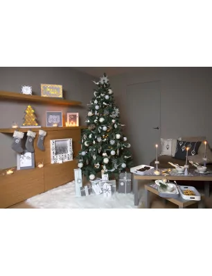 IDEES CREATIVES : Le Noël Perle - La décoration du sapin - Le grand flocon embossé