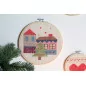 Idée créative - Noël Home Sweet Home - Broderies murales - Les 3 broderies 