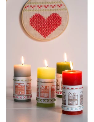 IDEES CREATIVES : Idée créative - Noël Home Sweet Home - Broderies murales - Les 3 broderies