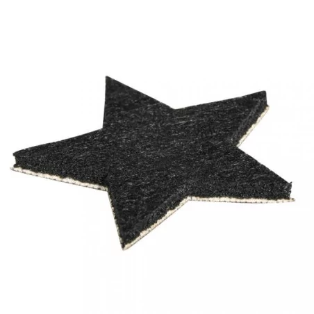 12 Embellissements en similicuir 'Rayher' Etoiles 2.5 cm à 4.5 cm