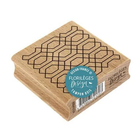 Florilèges Design Tampon Bois Traces Du Temps – 100x130 Mm – Caoutchouc Français – Scrapbooking, Carterie & Loisirs Créatifs