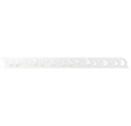 PASSEMENTERIE : Ruban au mètre 'Hotex' satin coeur blanc 10 mm x 1 m