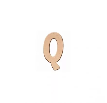 AFFAIRES : Mini Lettre Q en MDF 'Aladine' 5 cm