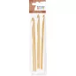 Lot de 3 crochets en bambou 'Artemio' 5 mm, 8 mm, 10 mm Lot de 3 crochets en bambou 'Artemio' 5 mm, 8 mm, 10 mm