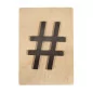 Forme en bois Hashtag 'Rayher' Noir 14.8 cm x 10.5 cm Forme en bois Hashtag 'Rayher' Noir 14.8 cm x 10.5 cm