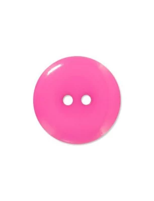 SCRAPBOOKING : Bouton couture en Polyester '3B Com' Fuchsia Brillant 14mm