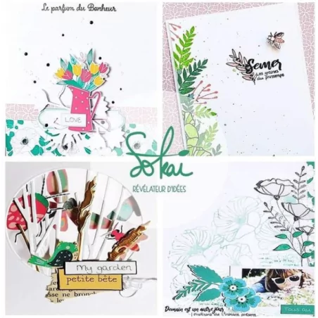 7 Dies / Matrices de découpe 'Sokaï - So' Bloom' Fleurs