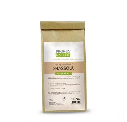 INGREDIENTS COSMETIQUES : Sachet de 200g Ghassoul 'Propos' Nature'