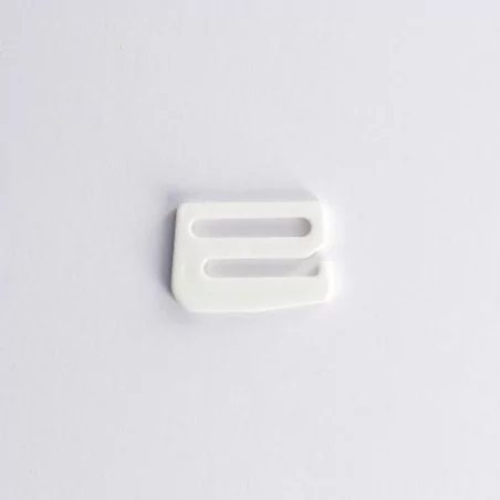 ART DU FIL : Agrafe soutien gorge '3B Com ' Blanc 2 cm