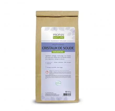 INGREDIENTS MENAGERS : Sachet de 500g de cristaux de soude 'Propos' Nature'