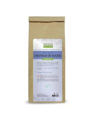 INGREDIENTS MENAGERS : Sachet de 1kg de cristaux de soude 'Propos' Nature'