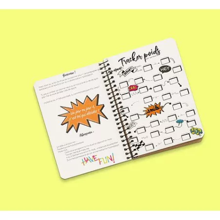 Planner Fitness 'Ecris ta vie' Be Happy