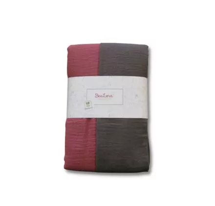 ART DU FIL : Coupon de tissu 'BeaLena' Gaze de coton Bicolore Framboise/Gris 135 cm x 100 cm ART DU FIL : Coupon de tissu 'BeaLena' Gaze de coton Bicolore Framboise/Gris 135 cm x 100 cm