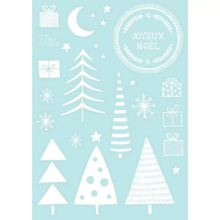 Autocollants pour fenêtre 'Artemio - Imagine Christmas' Sapins