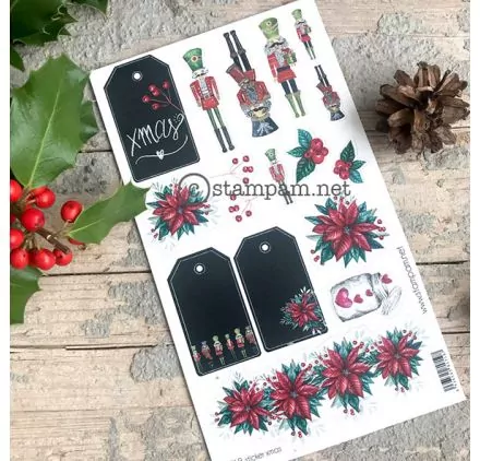 AFFAIRES : Die-cuts 'Stampam' Poinsettia Love AFFAIRES : Die-cuts 'Stampam' Poinsettia Love