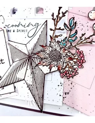 SCRAPBOOKING : Tampons transparents 'Comptoir du Scrap' Etoile festive