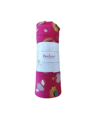 ART DU FIL : Coupon de tissu 'BeaLena' Jersey Fuschia Kawaii 80 cm x 1 m