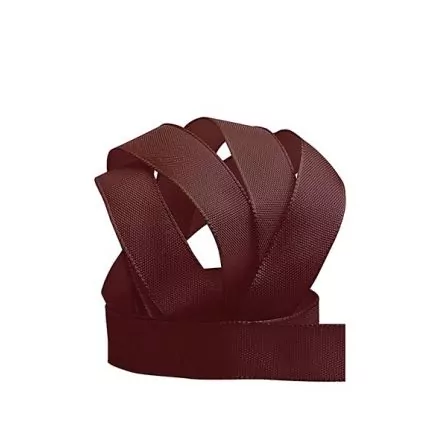 SCRAPBOOKING : Ruban taffetas 'Hotex' Bordeaux 1.5 cm x 1 m