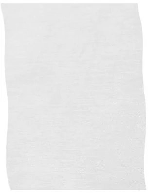 DECORATION DE FETES : Ruban mousseline 'Hotex' Blanc 15 cm x 1 m