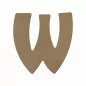 Support en bois 'Gomille' Lettre W 15 cm x 15 cm Support en bois 'Gomille' Lettre W 15 cm x 15 cm