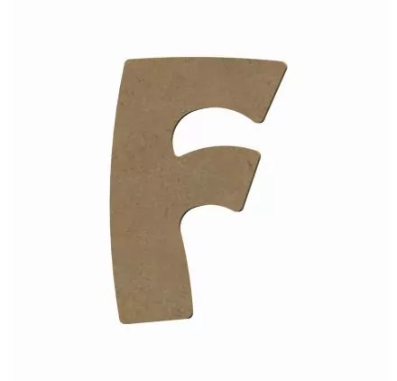 SUPPORTS A DECORER : Support en bois 'Gomille' Lettre F 15 cm x 9 cm SUPPORTS A DECORER : Support en bois 'Gomille' Lettre F 15 cm x 9 cm