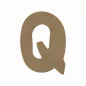 Support en bois 'Gomille' Lettre Q 15 cm x 11.5 cm Support en bois 'Gomille' Lettre Q 15 cm x 11.5 cm