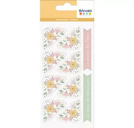 SCRAPBOOKING : Autocollants puffy 'Artemio - On My Way' Coins