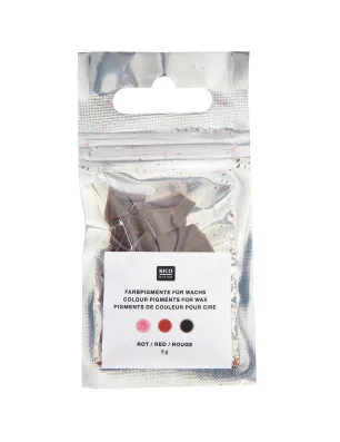 BIEN ETRE : Sachet de 5g de Colorant pour cire 'Rico Design' Rouge