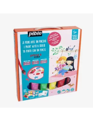 PEINTURES GOUACHES : Coffret Mini atelier de peinture gouache 'Pébéo - Primacolor' Girly