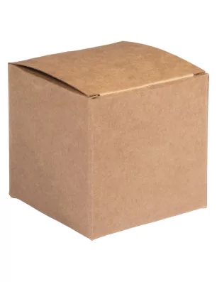 SUPPORTS A DECORER : Lot de 6 boîtes à monter 'Rayher' Kraft 7.5x7.5x7.5 cm
