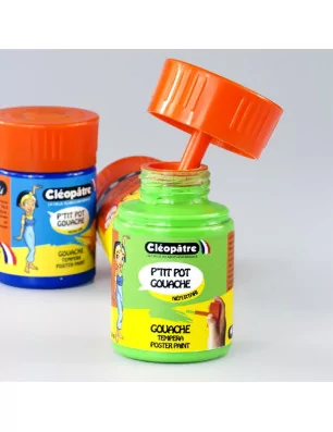 PEINTURES GOUACHES : Lot de 6 pots de peinture gouache 'Cléopâtre - Néfertari' 6x50ml