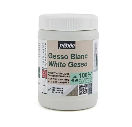 GESSO ET TEXTURES : Gesso 'Pébéo' Blanc 225 ml