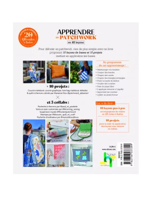 LIVRES COUTURE : Livre 'Les Editions de Saxe' Apprendre le patchwork en 10 leçons