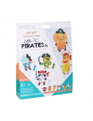 KITS CREATIFS ENFANTS : Kit DIY 'Sodertex' Pompons à créer Little Pirates