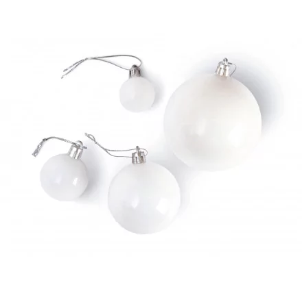 SUPPORTS A DECORER : Lot de 39 Boules de Noël à décorer 'Graine Créative' Blanc SUPPORTS A DECORER : Lot de 39 Boules de Noël à décorer 'Graine Créative' Blanc