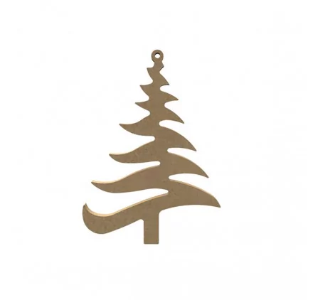 SUPPORTS A DECORER : Support en bois 'Gomille' Sapin zig-zag 10 x 15 cm