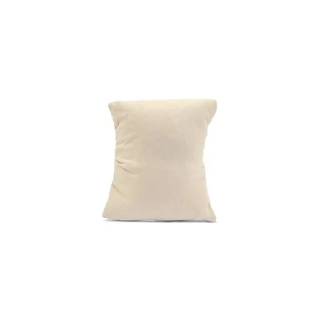 BIJOUX : Présentoir bijoux coussin velours doux 'La Fourmi Créative' Blanc cassé 8x7 cm