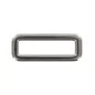 Boucle fermée en métal argenté '3B Com' Rectangle 30x9 mm