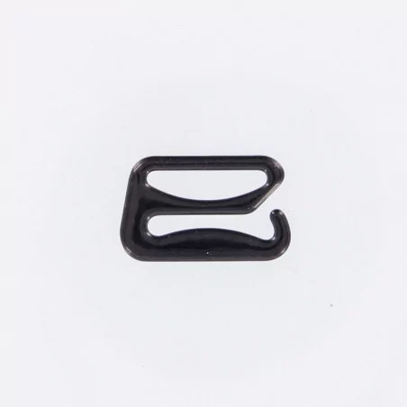 ART DU FIL : Lot de 4 crochets soutien-gorge '3B Com' Noir 16 mm