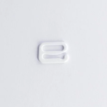 ART DU FIL : Lot de 4 crochets soutien-gorge '3B Com' Blanc 10 mm