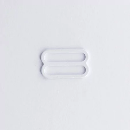 ART DU FIL : Lot de 4 Barrettes soutien-gorge '3B Com' Blanc 16 mm