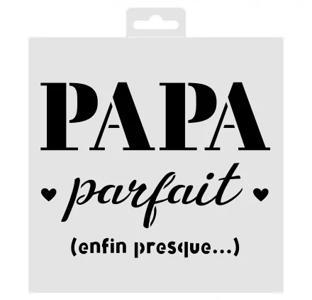 POCHOIRS : Pochoir 20x20 cm 'Aladine' Papa Parfait POCHOIRS : Pochoir 20x20 cm 'Aladine' Papa Parfait